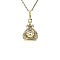 vintage Gouden vintage Boeddha hanger 14 krt