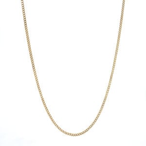 Golden gourmet length necklace 14 carat