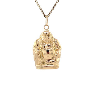 Gouden Boeddha hanger 14 krt