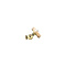 vintage Gouden vintage broche met robijn en diamant 14 krt