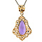 vintage Gold vintage pendant with amethyst 18 kt