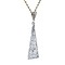 vintage White gold vintage pendant with diamond 14 carat