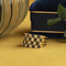 vintage Gouden vintage ring met saffier en diamant 18 krt