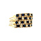 vintage Gouden vintage ring met saffier en diamant 18 krt