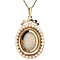 vintage Golden vintage pendant with opal 14 kt