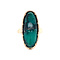 vintage Golden vintage ring with turquoise 14 kt