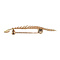 vintage Gouden vintage fantasie broche 14 krt