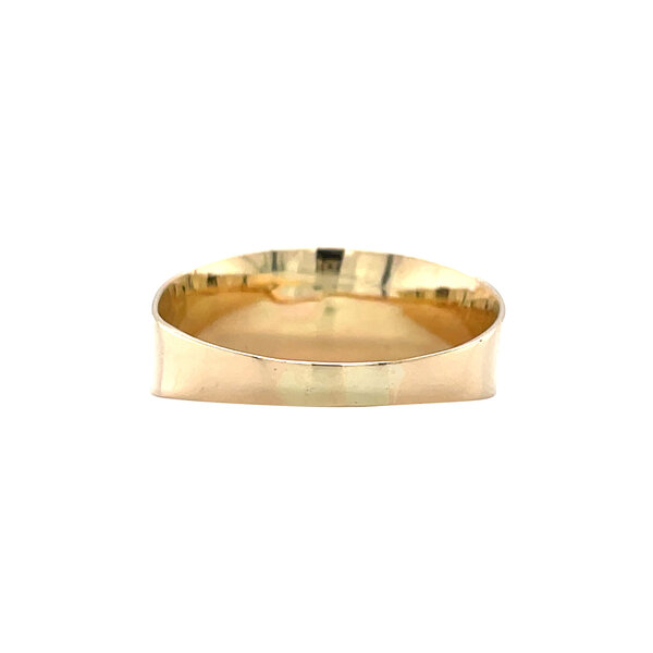 vintage Gouden vintage ring met bloedkoraal 14 krt