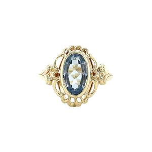 Gouden ring met spinel 14 krt