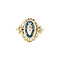 vintage Gouden vintage ring met spinel 14 krt
