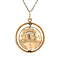 vintage Golden vintage globe pendant 14 carat