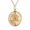 vintage Golden vintage globe pendant 14 carat