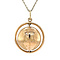 vintage Golden vintage globe pendant 14 carat