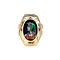 vintage Gold vintage ring with enamel 14 kt