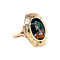 vintage Gold vintage ring with enamel 14 kt