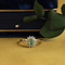 vintage Gouden vintage dubbele entourage ring met smaragd en diamant 14 krt