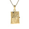 vintage Golden vintage locket with engraving 14 carat