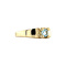 vintage Vintage ring met blauwe topaas 8 krt