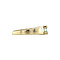 vintage Vintage ring met blauwe topaas 8 krt