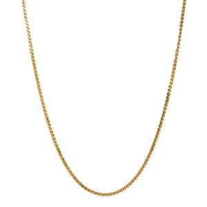 Gold s-link necklace 18 kt