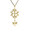 vintage Gold vintage Huguenot cross pendant 14 kt
