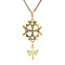 vintage Gold vintage Huguenot cross pendant 14 kt