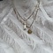 vintage Gouden vintage viool hanger 14 krt