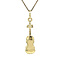 vintage Gouden vintage viool hanger 14 krt
