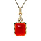 vintage Gold vintage pendant with carnelian 14 kt