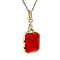 vintage Gold vintage pendant with carnelian 14 kt