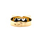 vintage Gouden vintage rijring met diamant 14 krt
