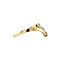 vintage Gouden vintage rijring met saffier en diamant 14 krt