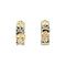 vintage Bicolour vintage gold fantasy earrings 14 kt