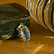 vintage Gouden vintage hanger met spinel 14 krt