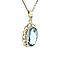 vintage Gouden vintage hanger met spinel 14 krt