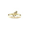 vintage Vintage ring met diamant 12 krt