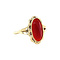 vintage Gouden vintage ring met carneool 14 krt