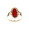 vintage Gouden vintage ring met carneool 14 krt