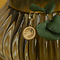 vintage Gouden vintage vissen sterrenbeeld hanger 18 krt
