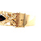 vintage Gouden vintage bangle met granaat 14 krt