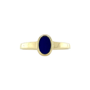 Gold ring with lapis lazuli 14 carat