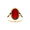 vintage Gold vintage ring with carnelian 14 kt