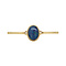 vintage Gouden vintage broche met opaal triplet 14 krt