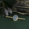 vintage Gouden vintage broche met opaal triplet 14 krt