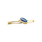 vintage Gouden vintage broche met opaal triplet 14 krt