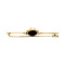 vintage Gouden vintage broche met opaal triplet 14 krt