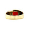 vintage Gold vintage signet ring with carnelian 14 kt
