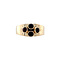 vintage Golden vintage ring with garnet 14 carat
