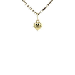 Gouden hart hanger 14 krt