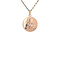 vintage Roségouden vintage hanger met Jozef, Maria en Jezus 14 krt